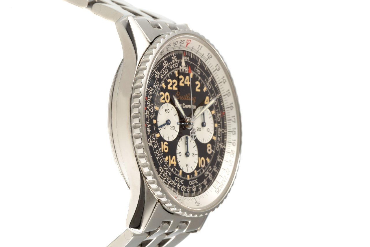 IMG_9081 Breitling Navitimer Cosmonaute Mens watch Unisex Manual winding Steel A12022 Replica 4