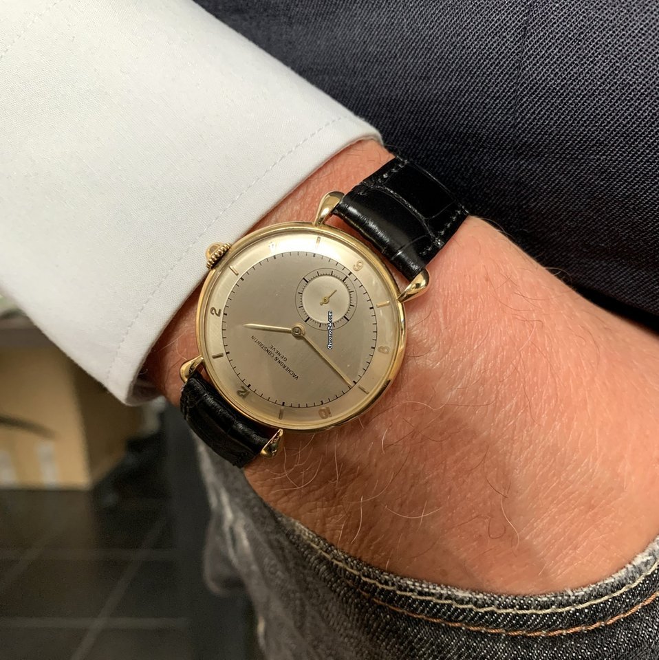 IMG_9081 Vacheron Constantin Mens watch Unisex Manual winding Yellow gold 4126 Replica 4