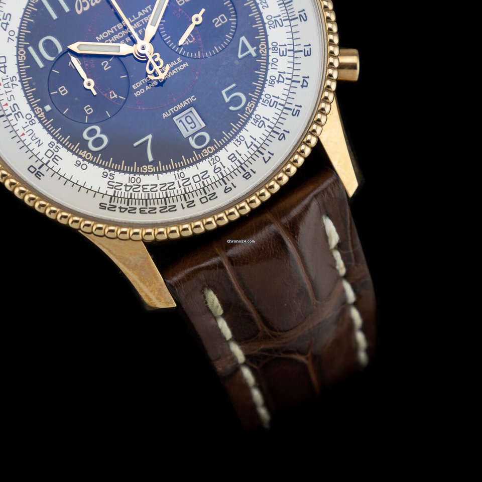 IMG_9081 Breitling Montbrillant Mens watch Unisex Automatic Rose gold K35330 Replica 4