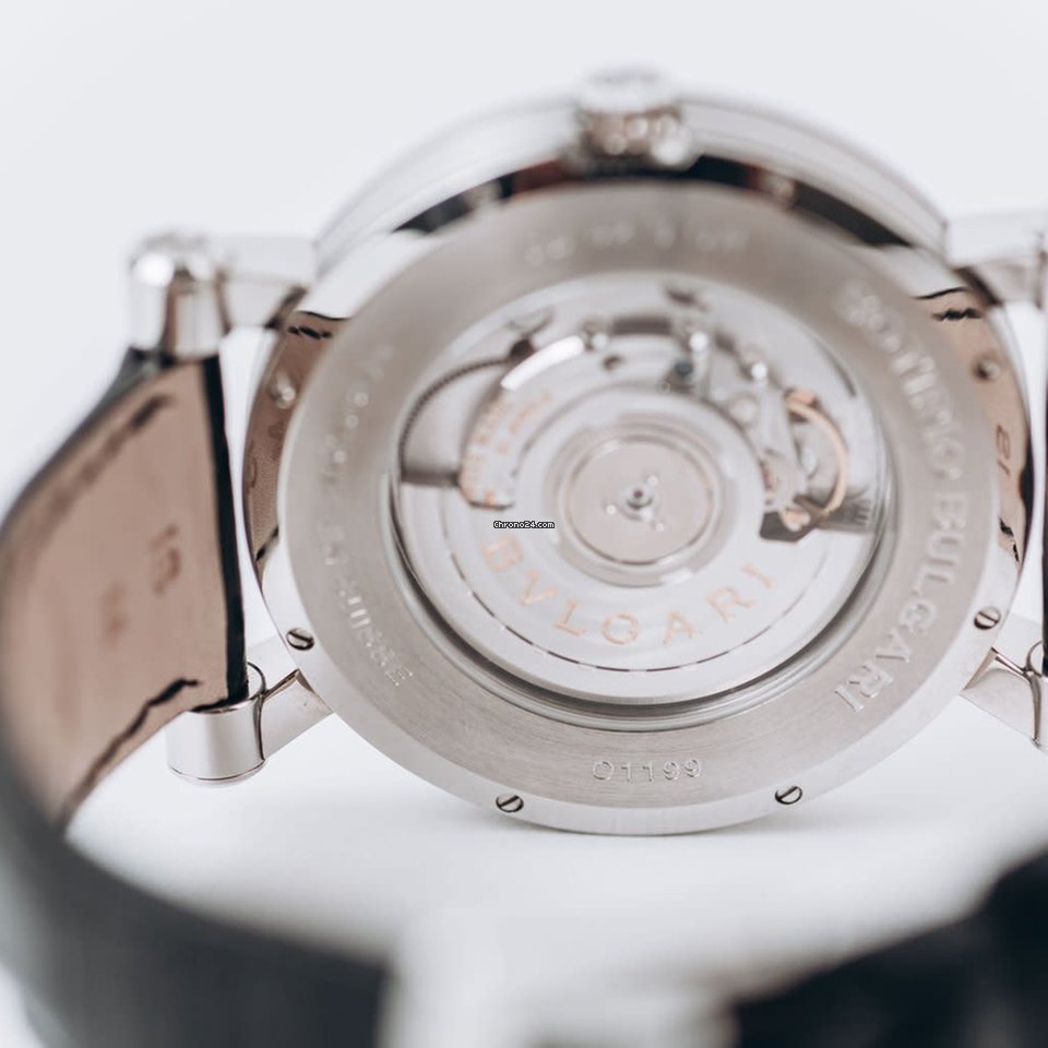 IMG_9081 Bulgari Sotirio Mens watch Unisex Automatic Steel SB42WSLDR Replica 4