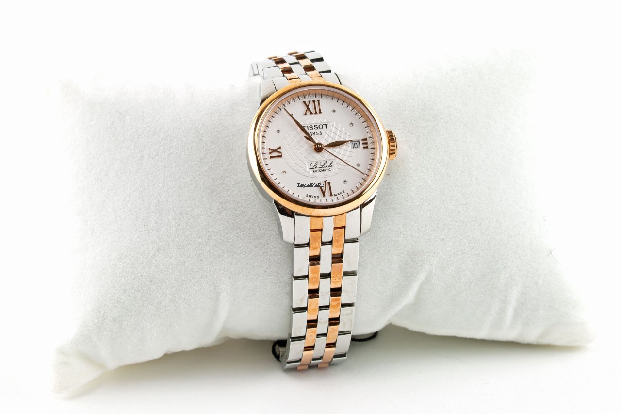 IMG_9081 Tissot Le Locle Womens watch Automatic Gold Steel T41218316 Replica 4