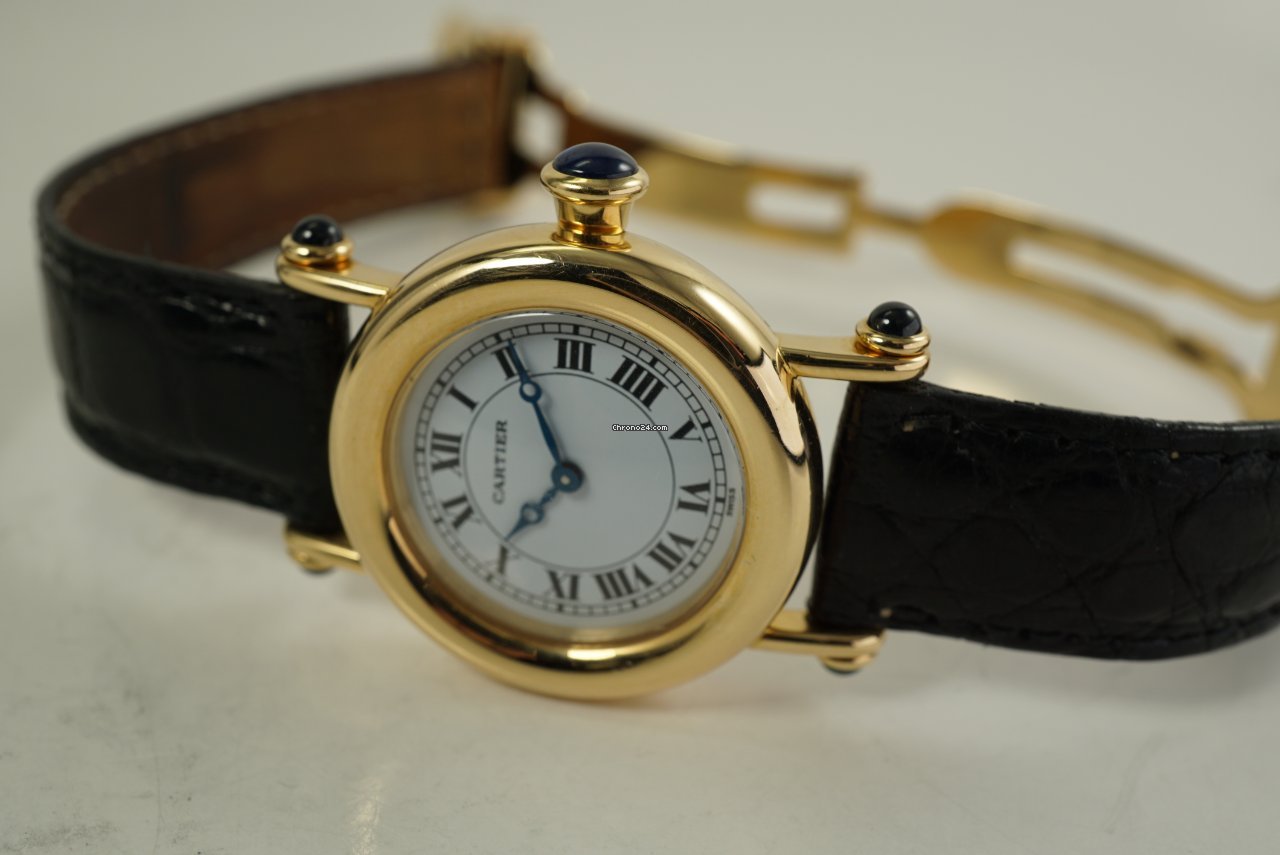 IMG_9081 Cartier Diabolo Womens watch Quartz Yellow gold 14400 Replica 4