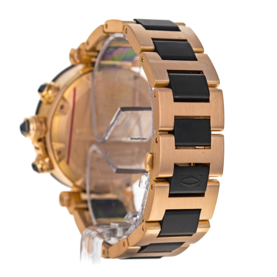 IMG_9081 Cartier Pasha Seatimer Mens watch Unisex Automatic Rose gold W301980M 3066 Replica 4