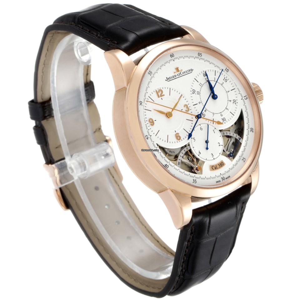 IMG_9081 Jaeger-LeCoultre Duometre Mens watch Unisex Manual winding Rose gold Q6012521 Replica 4