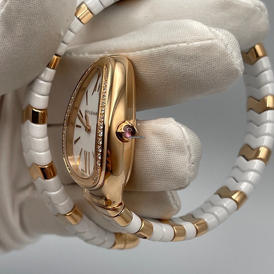 Bulgari Serpenti Womens watch Quartz Ceramic 102202 Replica 4