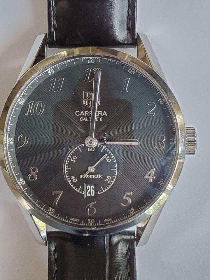 IMG_9081 TAG Heuer Carrera Calibre 6 Mens watch Unisex Automatic Steel was2110.fc6180 Replica 4