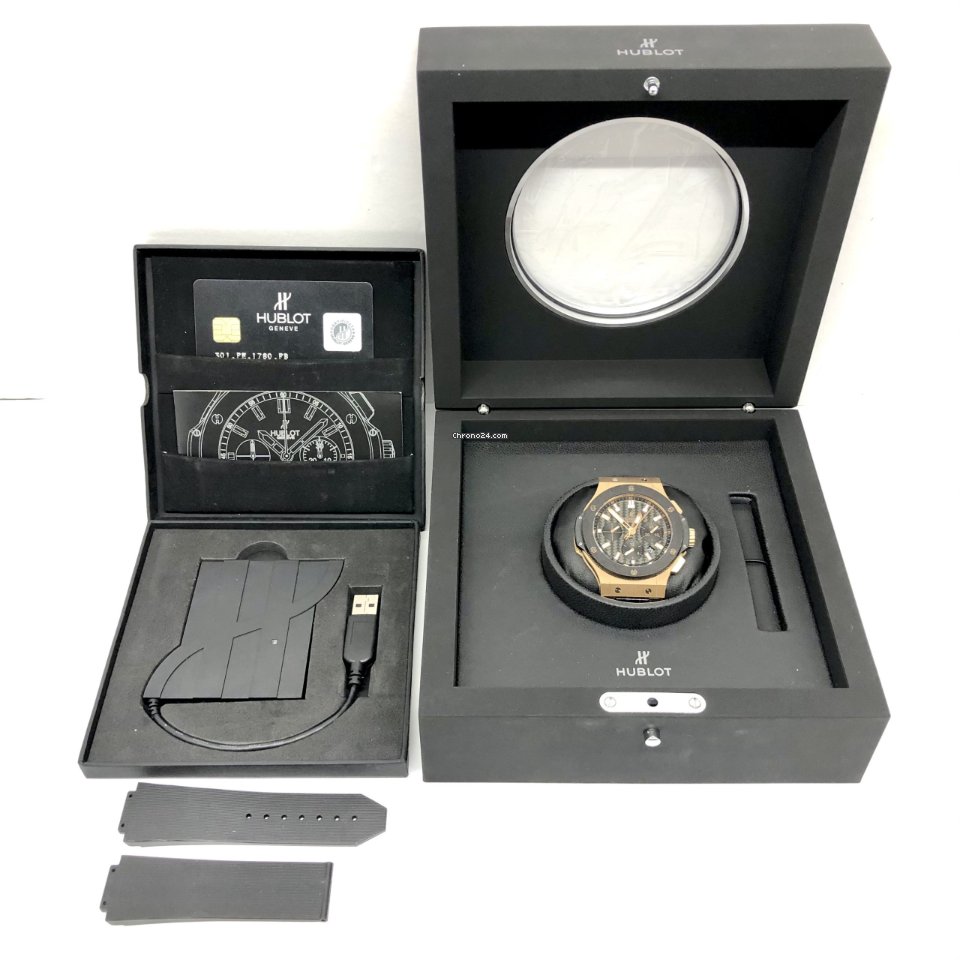 IMG_9081 Hublot Big Bang 44 mm Mens watch Unisex Automatic Rose gold 301.PM.1780.PB Replica 4