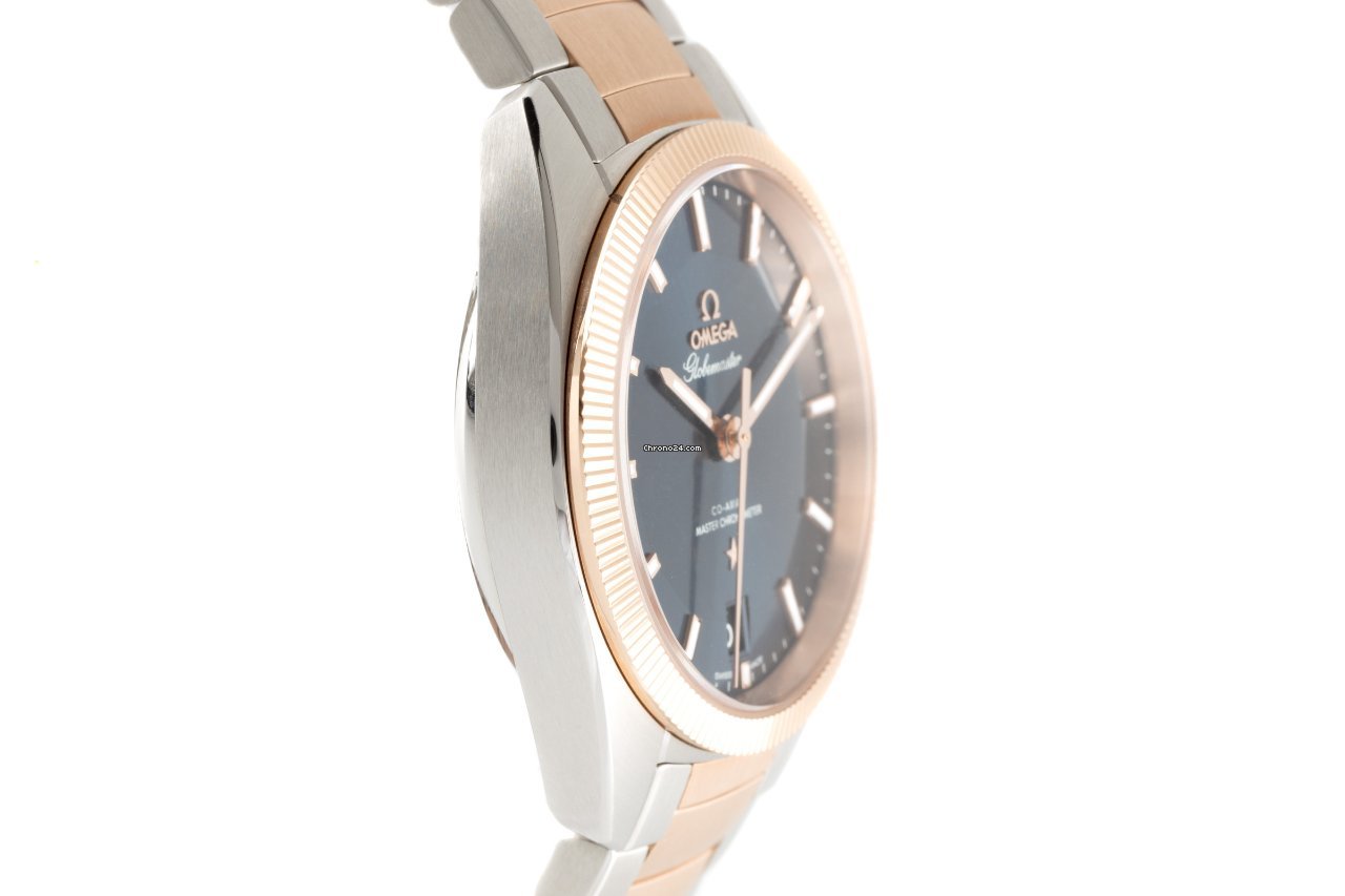 Omega Globemaster Mens watch Unisex Automatic Gold Steel 130.20.39.21.03.001 Replica 4