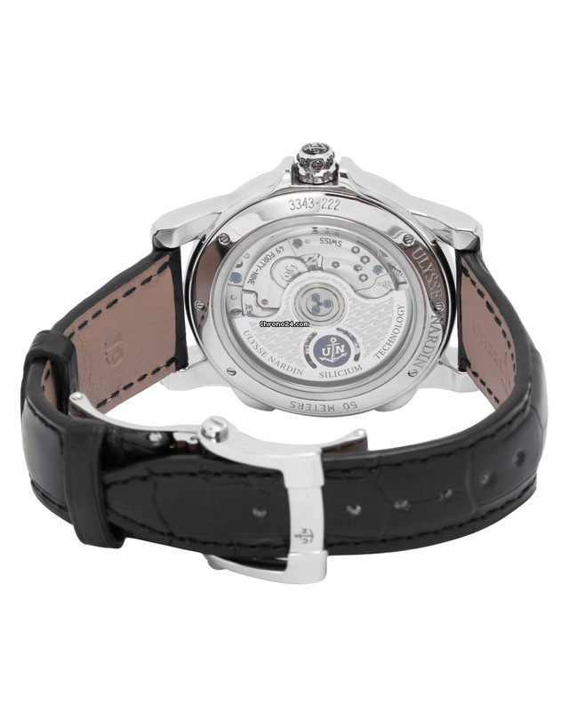 IMG_9081 Ulysse Nardin Dual Time Womens watch Automatic Steel 3343-222 30-02 Replica 4
