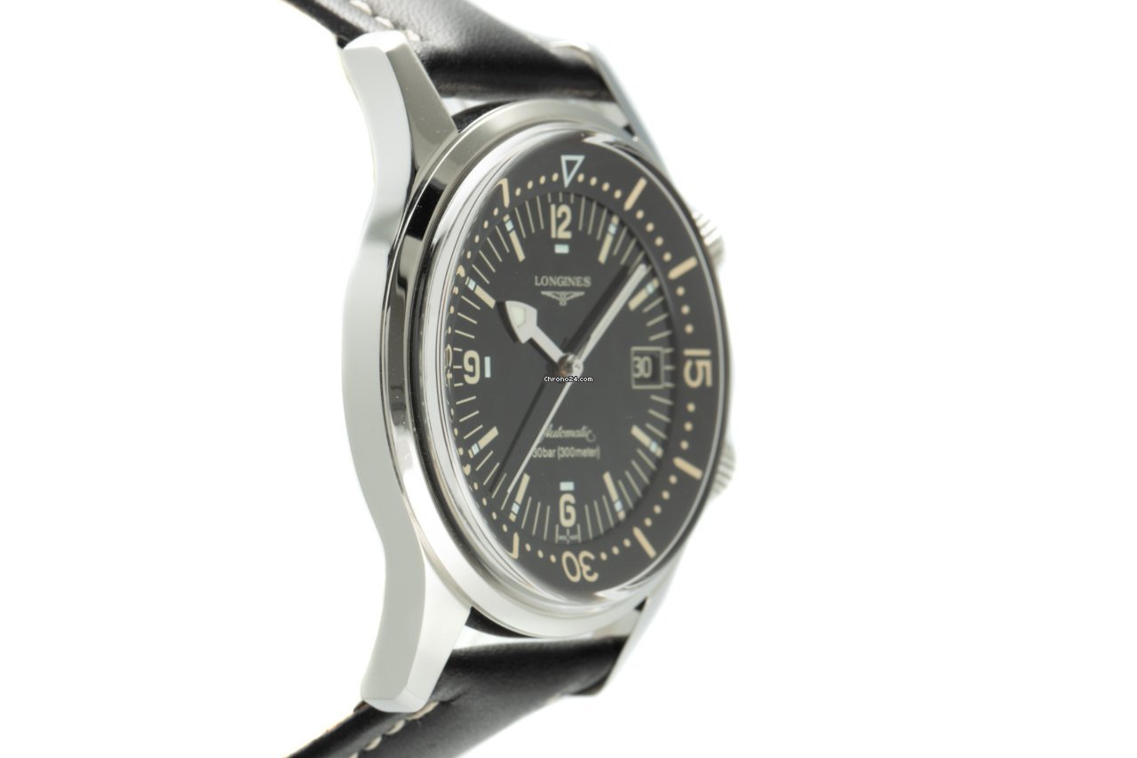 Longines Legend Diver Mens watch Unisex Automatic Steel L3.674.4 Replica 4