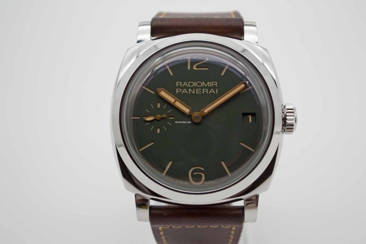 IMG_9081 Panerai Radiomir 1940 3 Days Mens watch Unisex Manual winding Steel PAM 00736 Replica 4