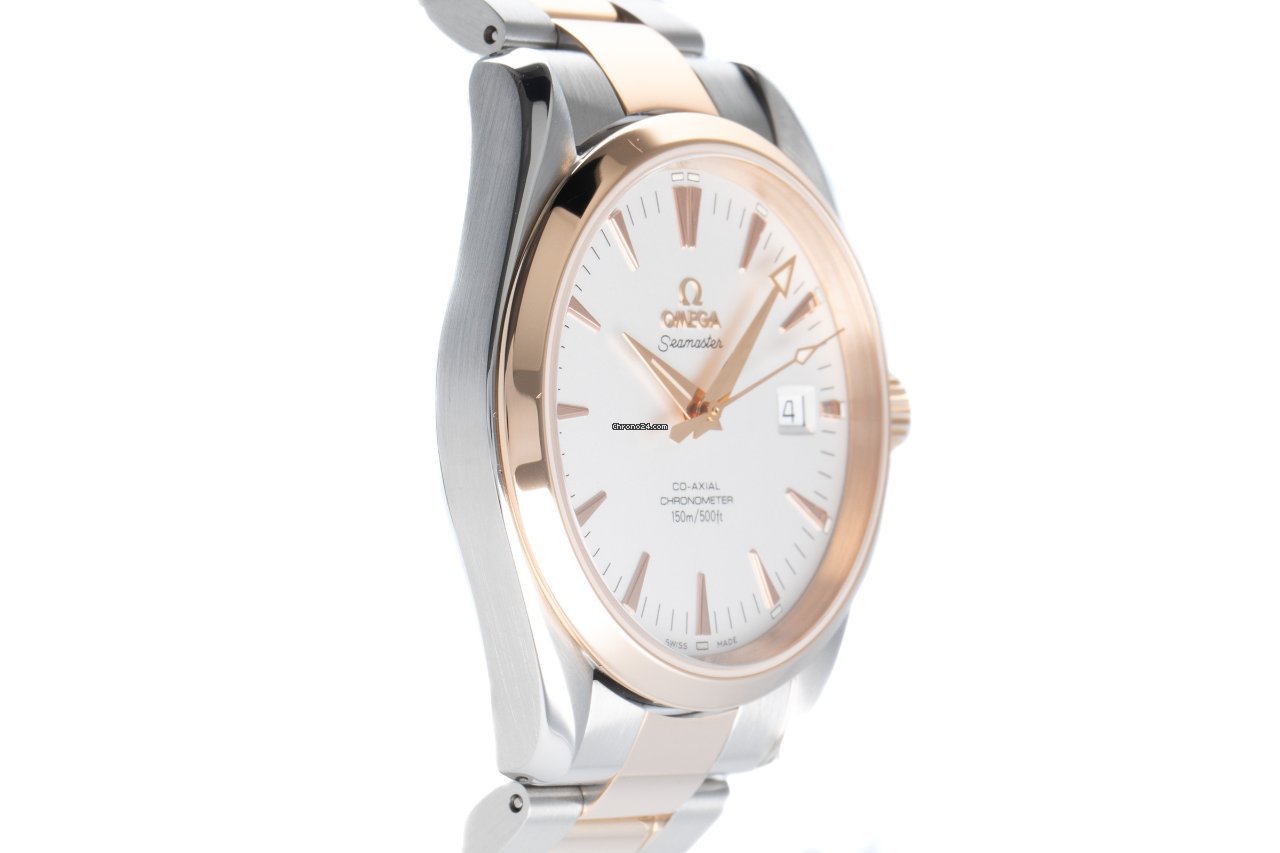 IMG_9081 Omega Seamaster Aqua Terra Mens watch Unisex Automatic Gold Steel 2303.30.00 Replica 4
