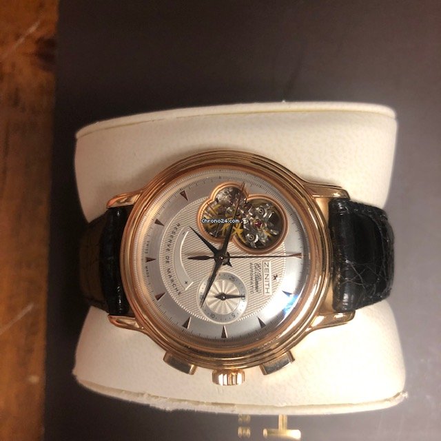IMG_9081 Zenith El Primero Chronomaster Mens watch Unisex Automatic Rose gold 180.240.4021 Replica 4