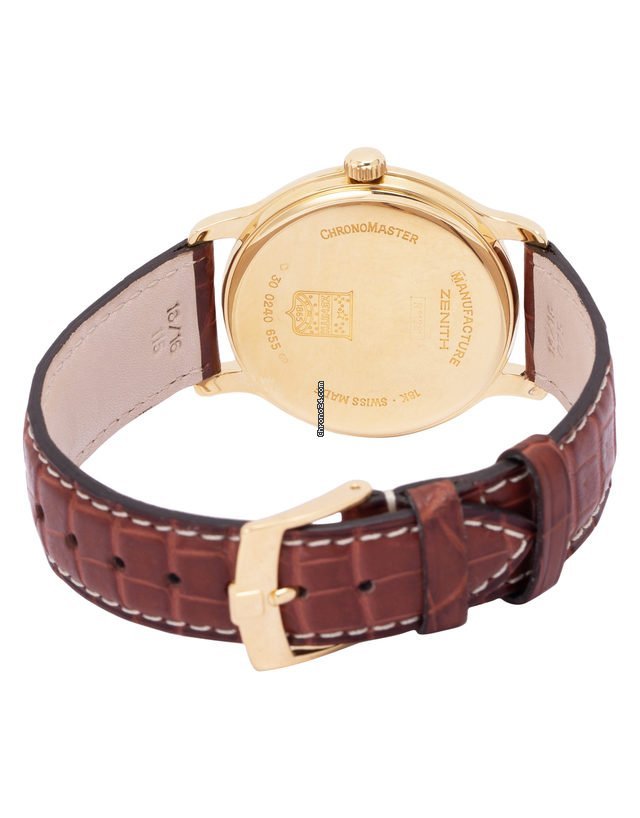 IMG_9081 Zenith Elite Power Reserve Mens watch Unisex Manual winding Yellow gold 30.0240.655 01 Replica 4