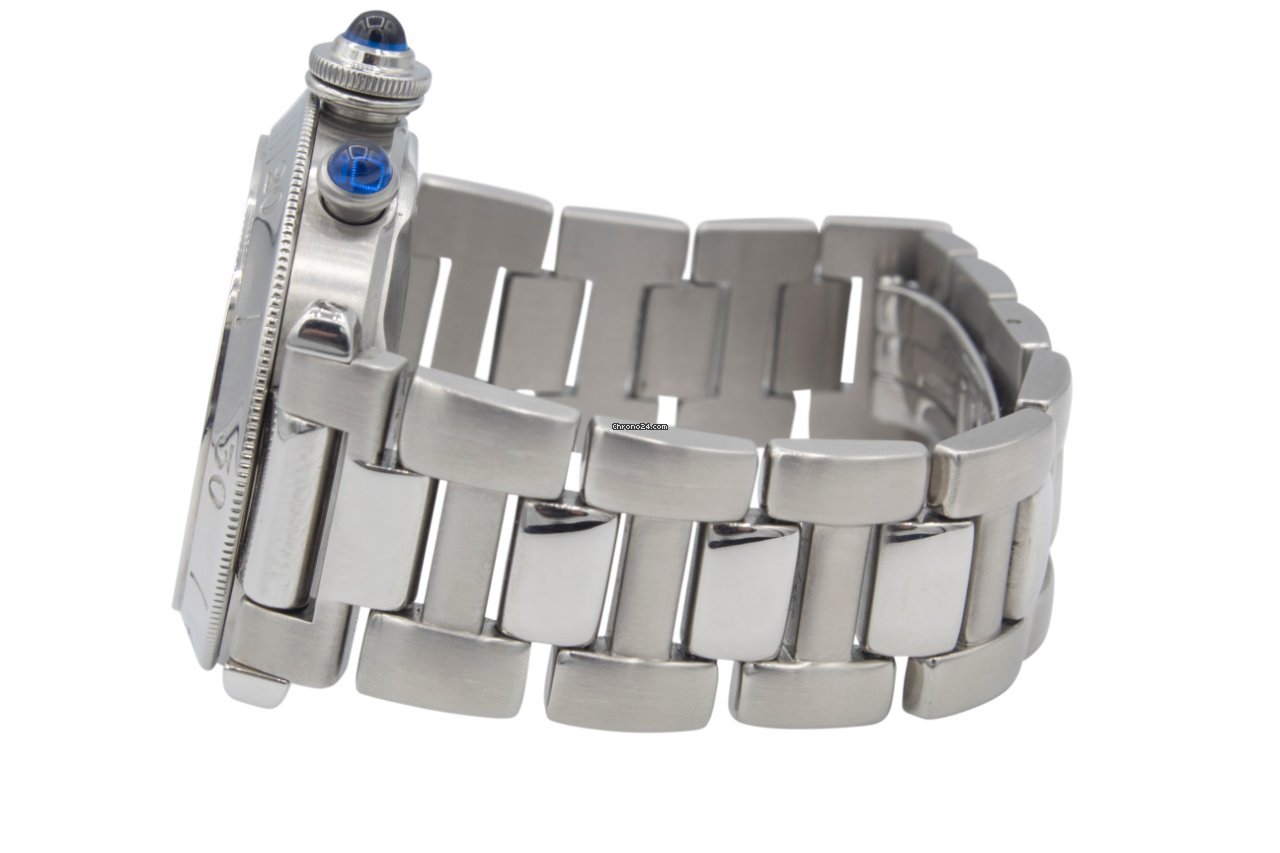 IMG_9081 Cartier Pasha Mens watch Unisex Quartz Steel 1050 Replica 4