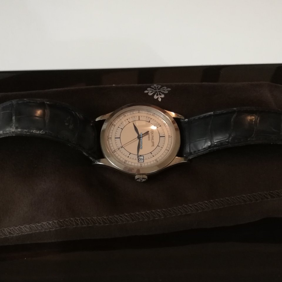 IMG_9081 Patek Philippe Calatrava Mens watch Unisex Automatic White gold 5296G-001 Replica 4