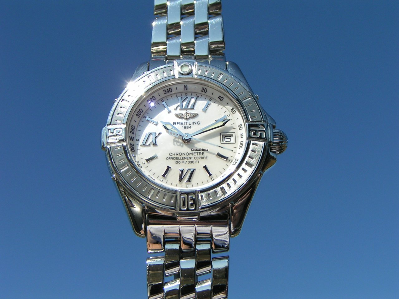 IMG_9081 Breitling Womens watch Quartz Steel A71365 Replica 4