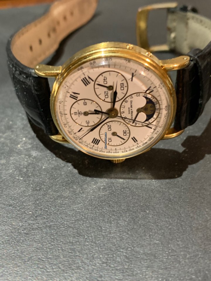 IMG_9081 Baume & Mercier Mens watch Unisex Manual winding Yellow gold 6102.099 Replica 4