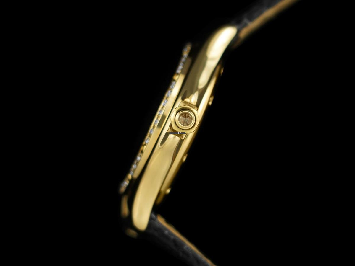 IMG_9081 Cartier Cougar Womens watch Quartz Yellow gold 7980 Replica 4