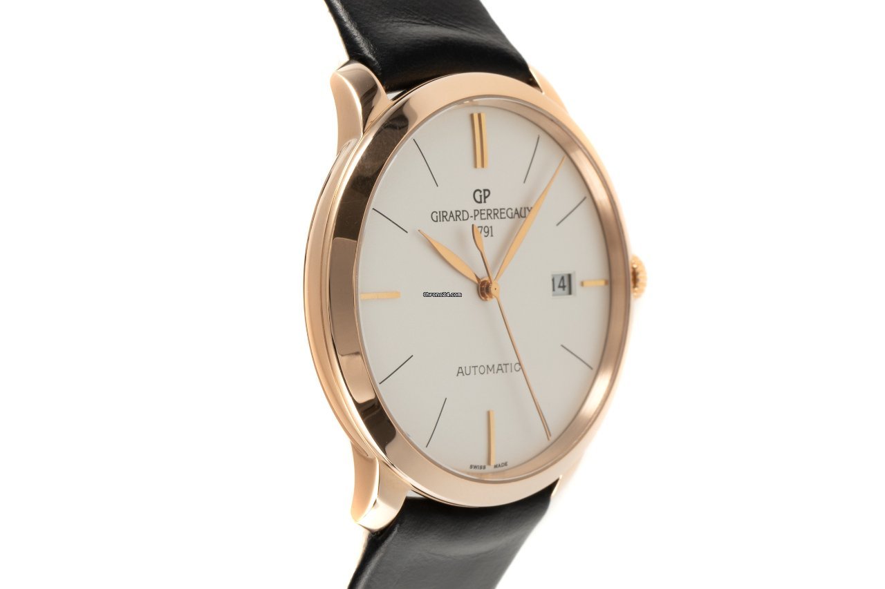 IMG_9081 Girard Perregaux 1966 Mens watch Unisex Automatic Red gold 49555-52-132-BB60 Replica 4