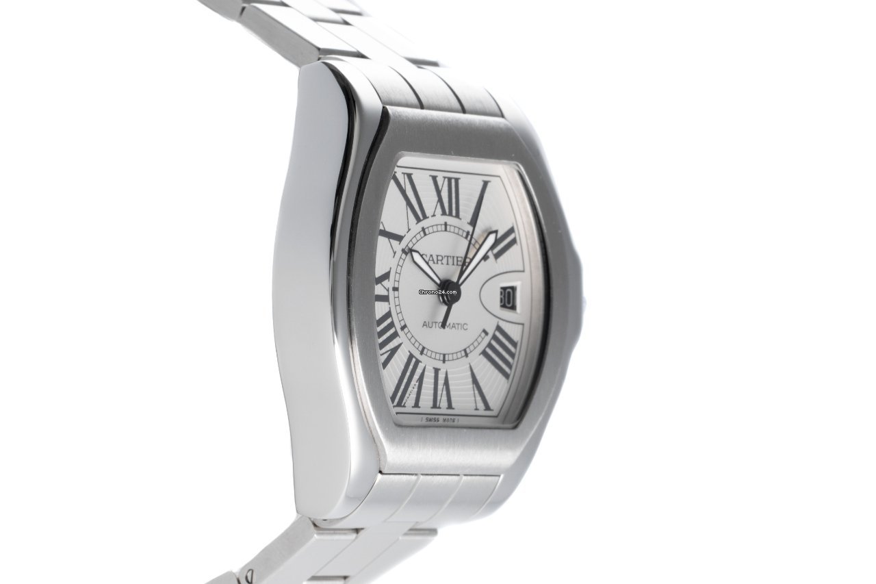 IMG_9081 Cartier Roadster Mens watch Unisex Automatic Steel 3312 Replica 4