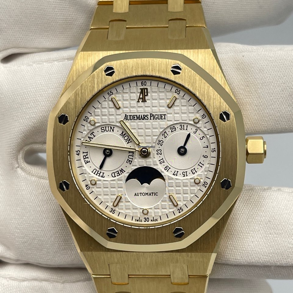 IMG_9081 Audemars Piguet Royal Oak Day-Date Mens watch Unisex Automatic Yellow gold 25594BA.OO.0789BA.05 Replica 4