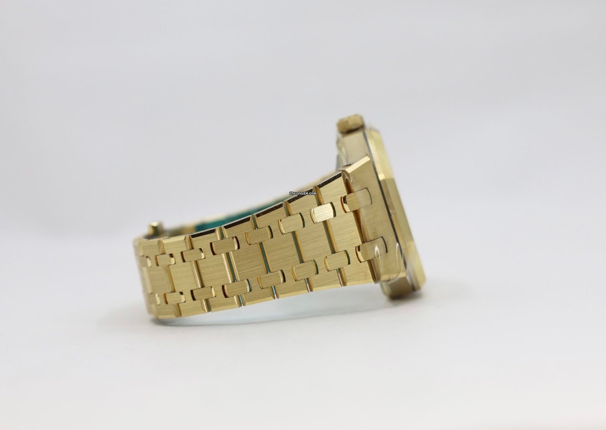 Audemars Piguet Royal Oak Selfwinding Womens watch Automatic Yellow gold 15450BA.OO.1256BA.02 Replica 4