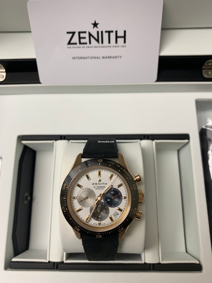 IMG_9081 Zenith Chronomaster Sport Mens watch Unisex Automatic Rose gold 18.3100.3600 69.C920 Replica 4