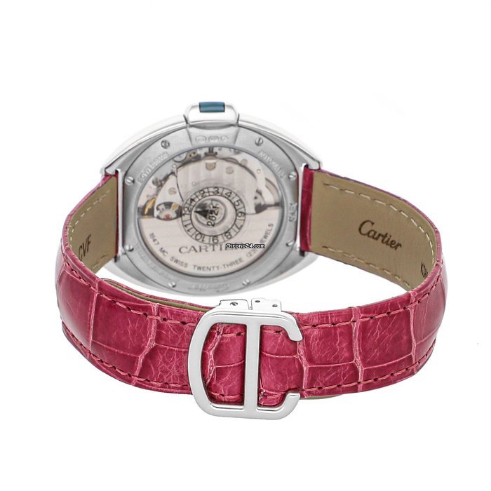 IMG_9081 Cartier Cle de Cartier Womens watch Automatic White gold WJCL0014 Replica 4
