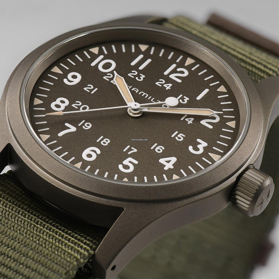IMG_9081 Hamilton Khaki Field Mens watch Unisex Manual winding Steel H69449961 Replica 4