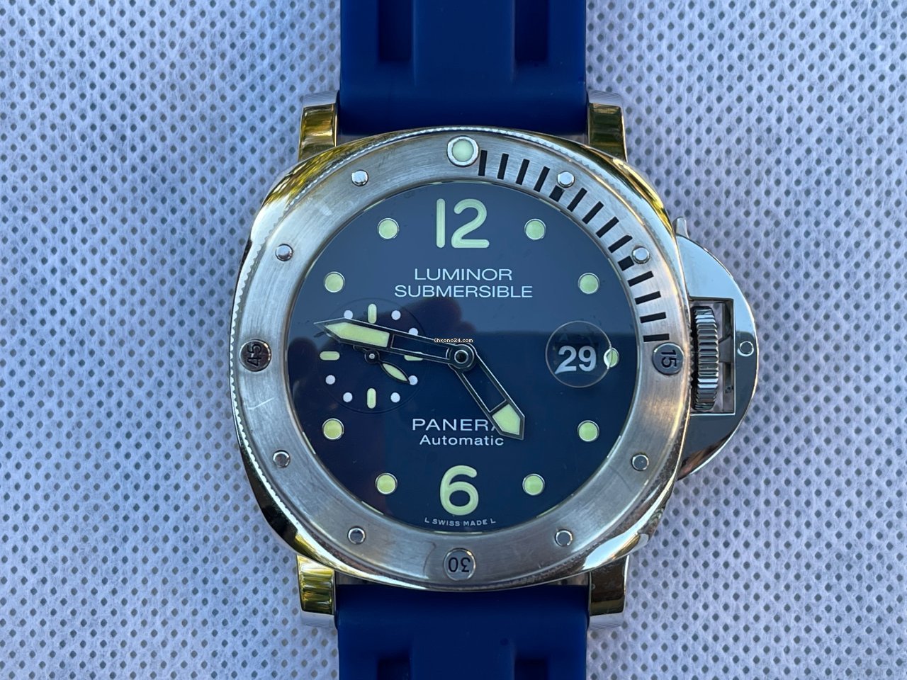 Panerai Luminor Submersible Mens watch Unisex Manual winding Steel PAM00731 PAM 731 PAM731 Replica 4