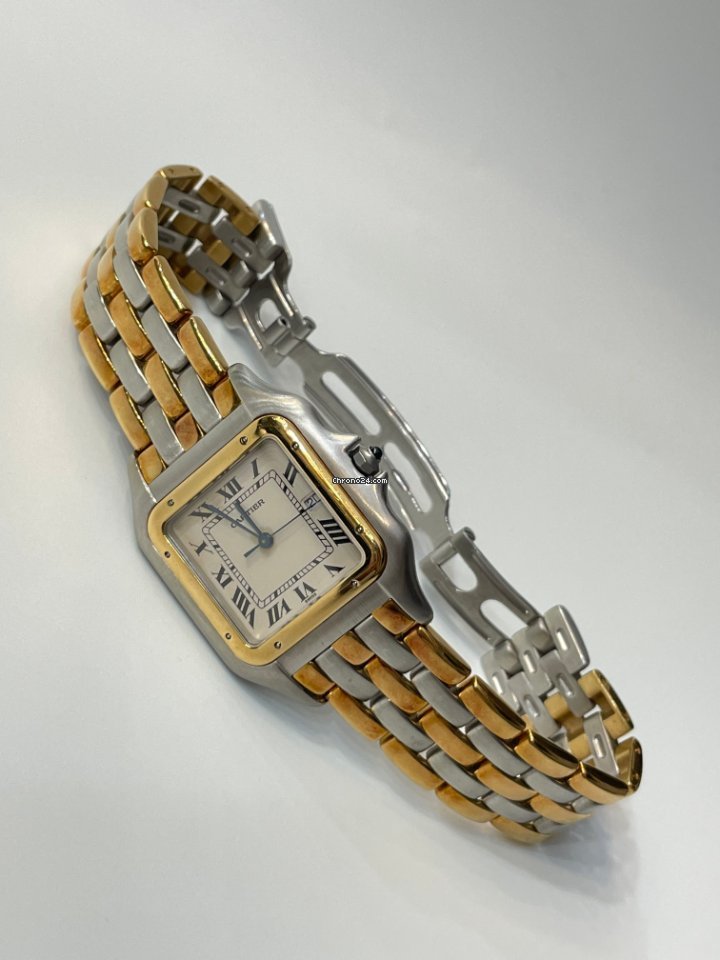 IMG_9081 Cartier Panthere Mens watch Unisex Quartz Steel 187957 Replica 4