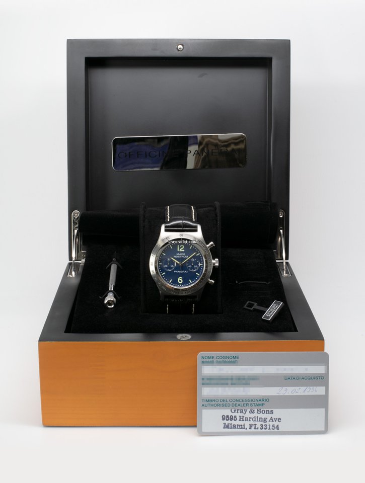 IMG_9081 Panerai Mare Nostrum Mens watch Unisex Manual winding Steel PAM00006 Replica 4