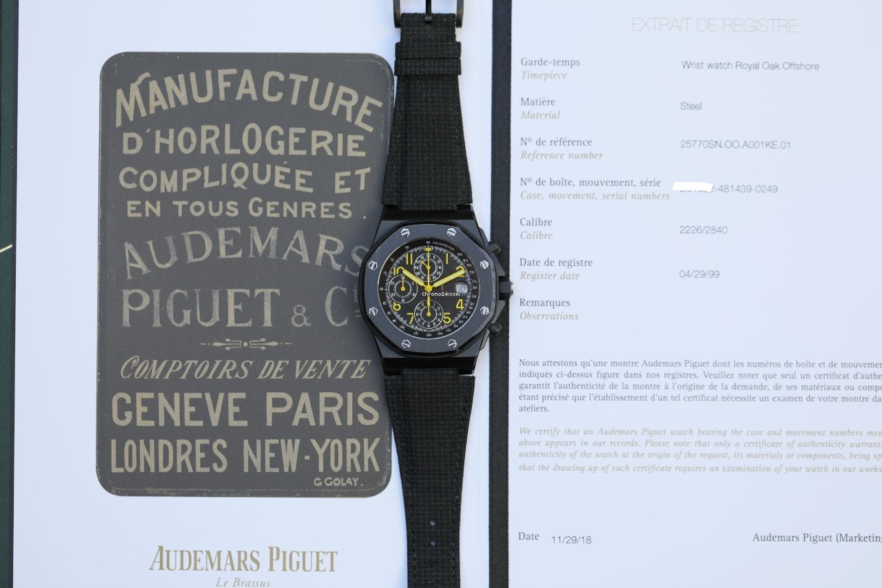 IMG_9081 Audemars Piguet Royal Oak Offshore Chronograph Mens watch Unisex Automatic Steel 25770SN.OO.A001.KE.01 Replica 4