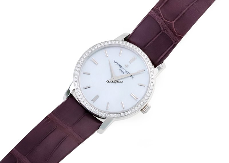 IMG_9081 Vacheron Constantin Patrimony Womens watch Quartz White gold 25558 000G-9830 Replica 4