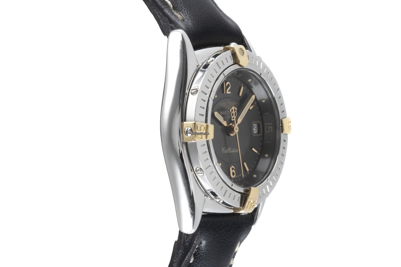 IMG_9081 Breitling Callistino Womens watch Quartz Gold Steel B52045 Replica 4