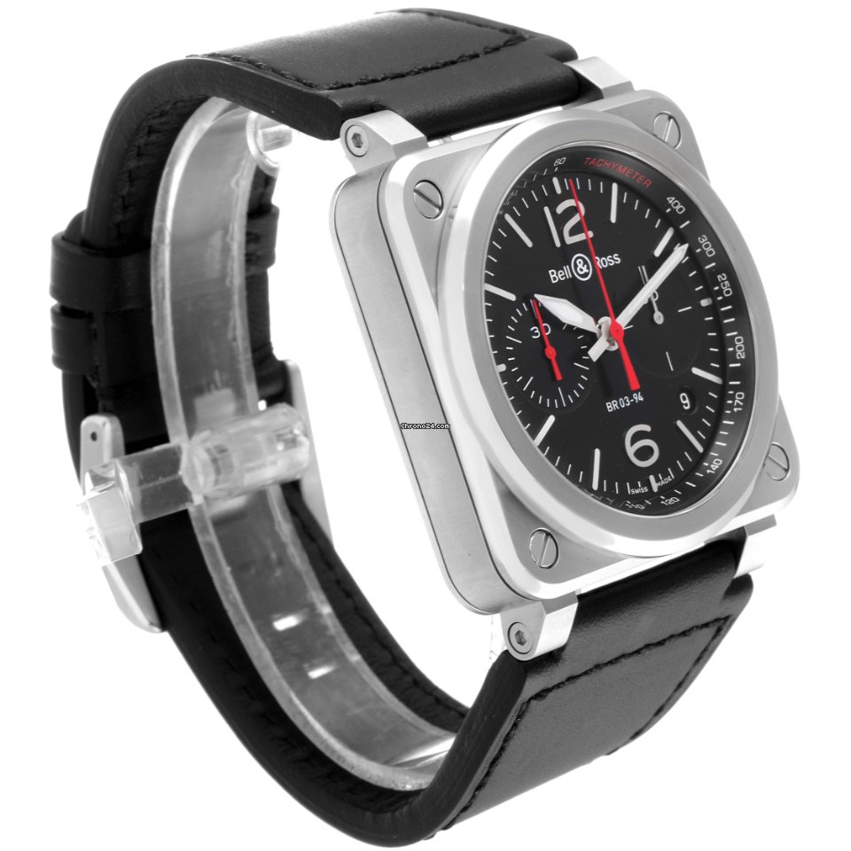 IMG_9081 Bell & Ross BR 03-94 Chronographe Mens watch Unisex Automatic Steel BR0394-BLC-ST SCA Replica 4