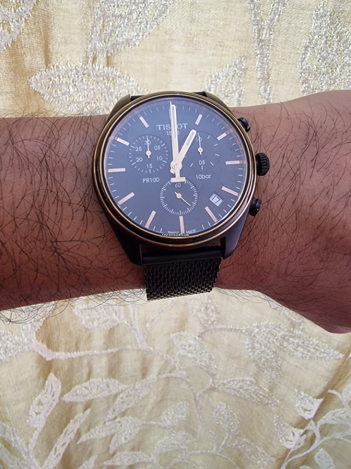 IMG_9081 Tissot PR 100 Mens watch Unisex Quartz Steel T101.417.23.061.00 Replica 4
