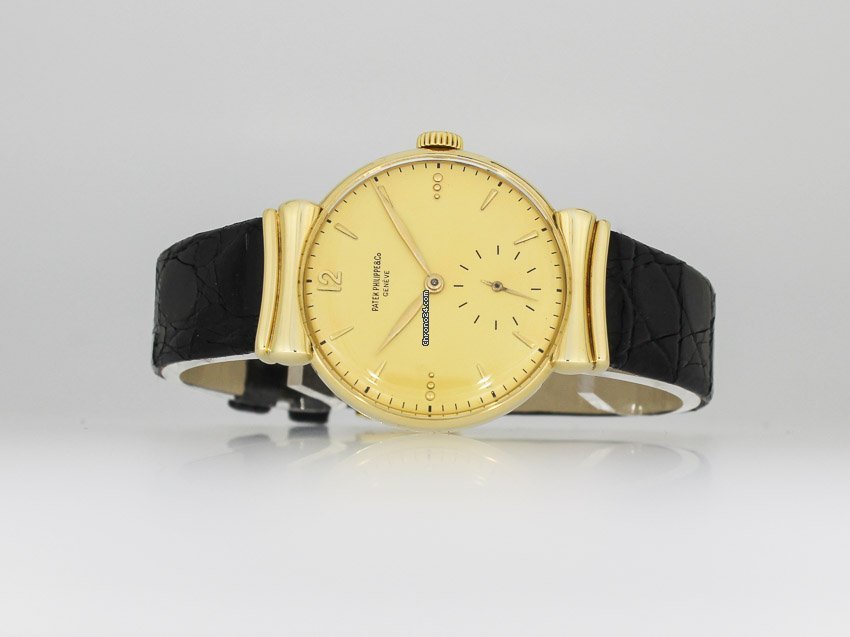 IMG_9081 Patek Philippe Mens watch Unisex Manual winding Yellow gold 1585 Replica 4
