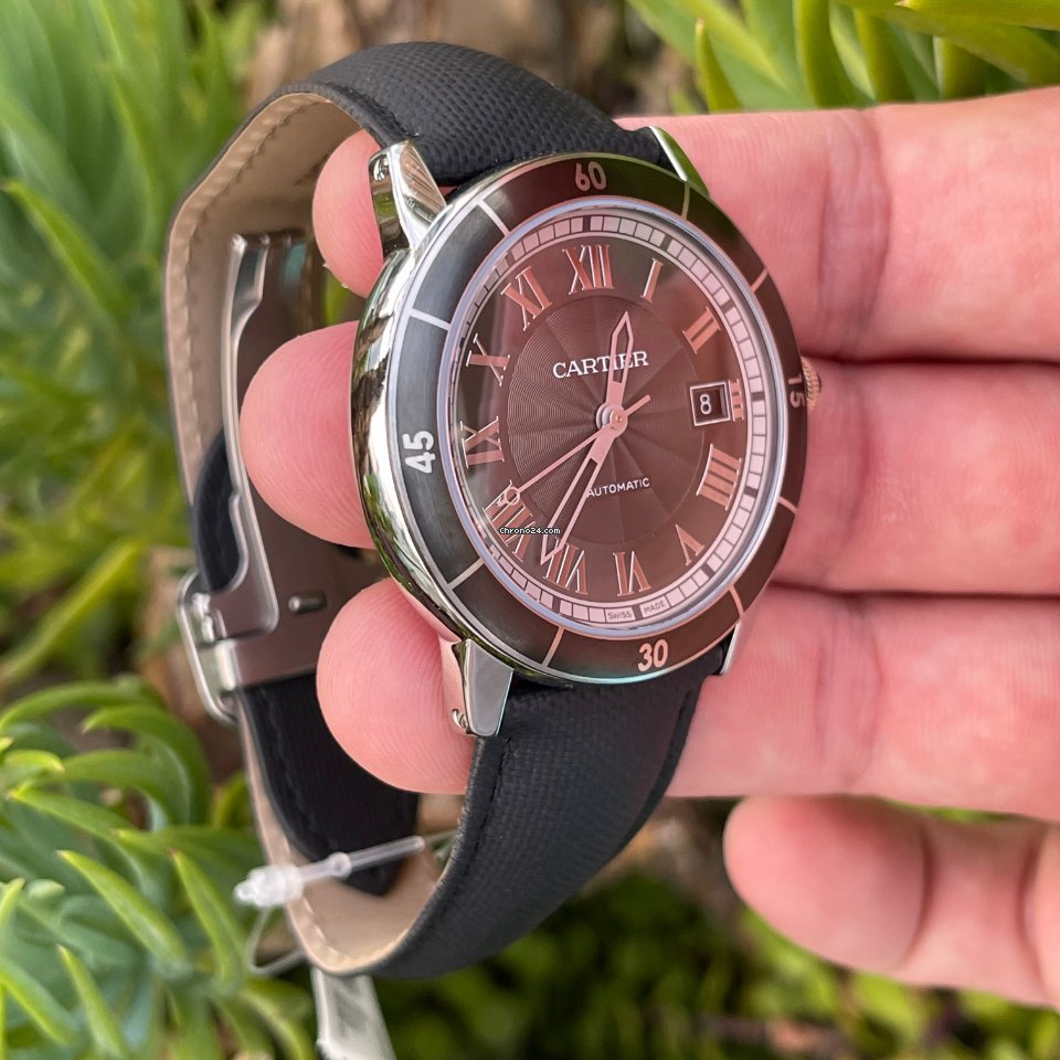IMG_9081 Cartier Ronde Croisiere de Cartier Mens watch Unisex Automatic Steel WSRN0003 Replica 4