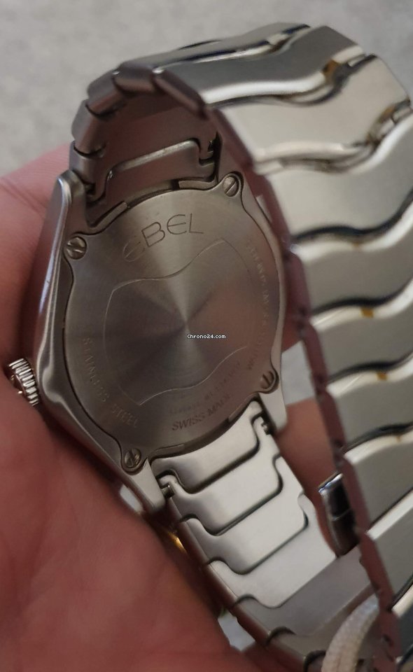 IMG_9081 Ebel Wave Mens watch Unisex Quartz Steel 1216238 Replica 4