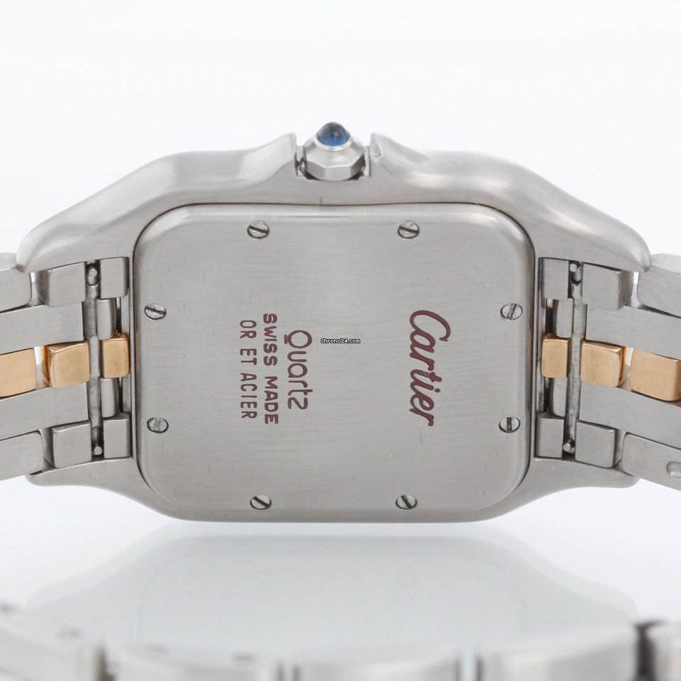 Cartier Panthere Mens watch Unisex Quartz Gold Steel W25027B5 Replica 4