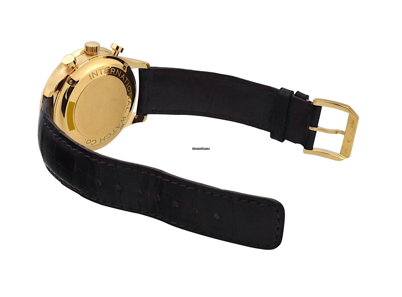 IMG_9081 IWC Portuguese Chronograph Mens watch Unisex Automatic Yellow gold IW371416 Replica 4