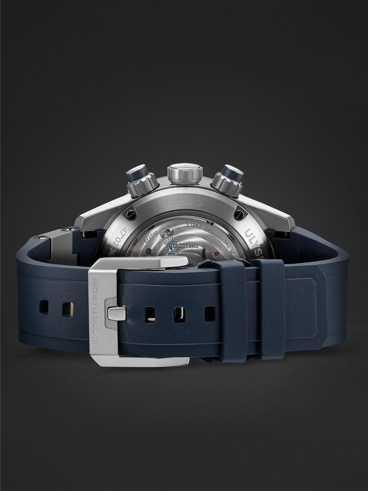 IMG_9081 Ulysse Nardin Diver Chronograph Mens watch Unisex Automatic Titanium 1503-170-3 93 Replica 4