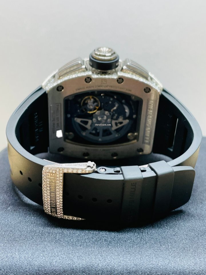 IMG_9081 Richard Mille RM 011 Mens watch Unisex Automatic White gold RM-011-FM Replica 4