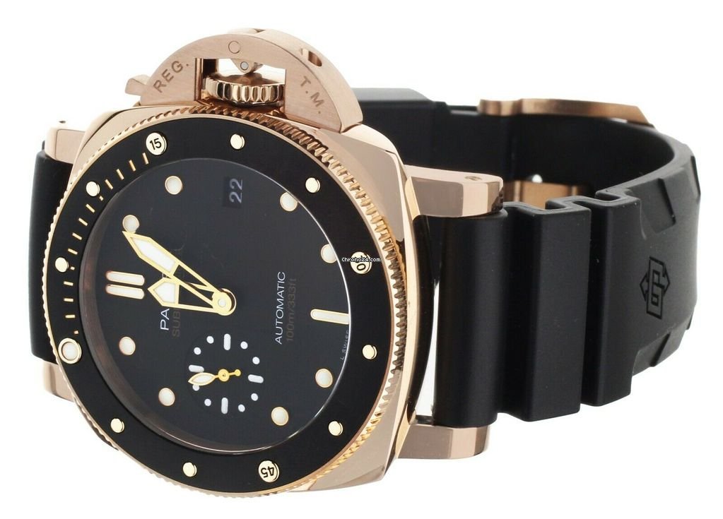 IMG_9081 Panerai Mens watch Unisex Automatic Rose gold PAM974 Replica 4