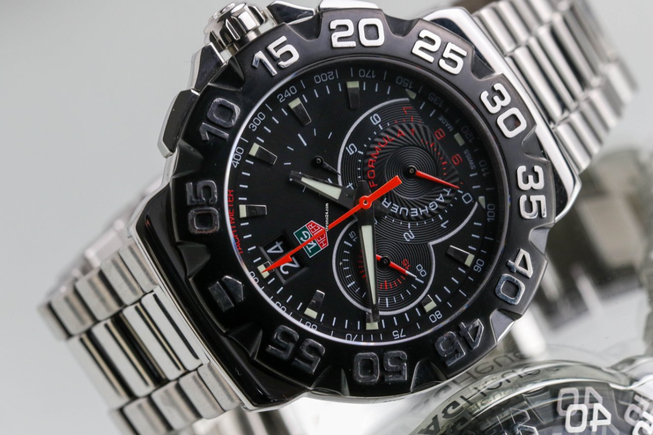 IMG_9081 TAG Heuer Formula 1 Quartz Mens watch Unisex Quartz Steel CAH1015.BA0855 Replica 4