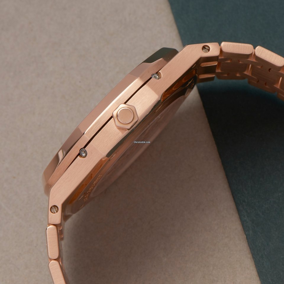 IMG_9081 Audemars Piguet Royal Oak Perpetual Calendar Mens watch Unisex Automatic Rose gold 25810OR.OO.0944OR.01 Replica 4