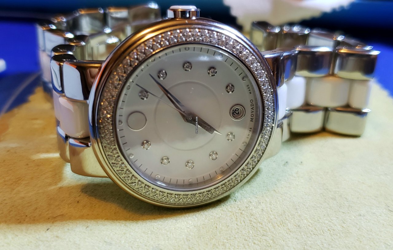 Movado Cerena Womens watch Quartz Steel 606625 Replica 4
