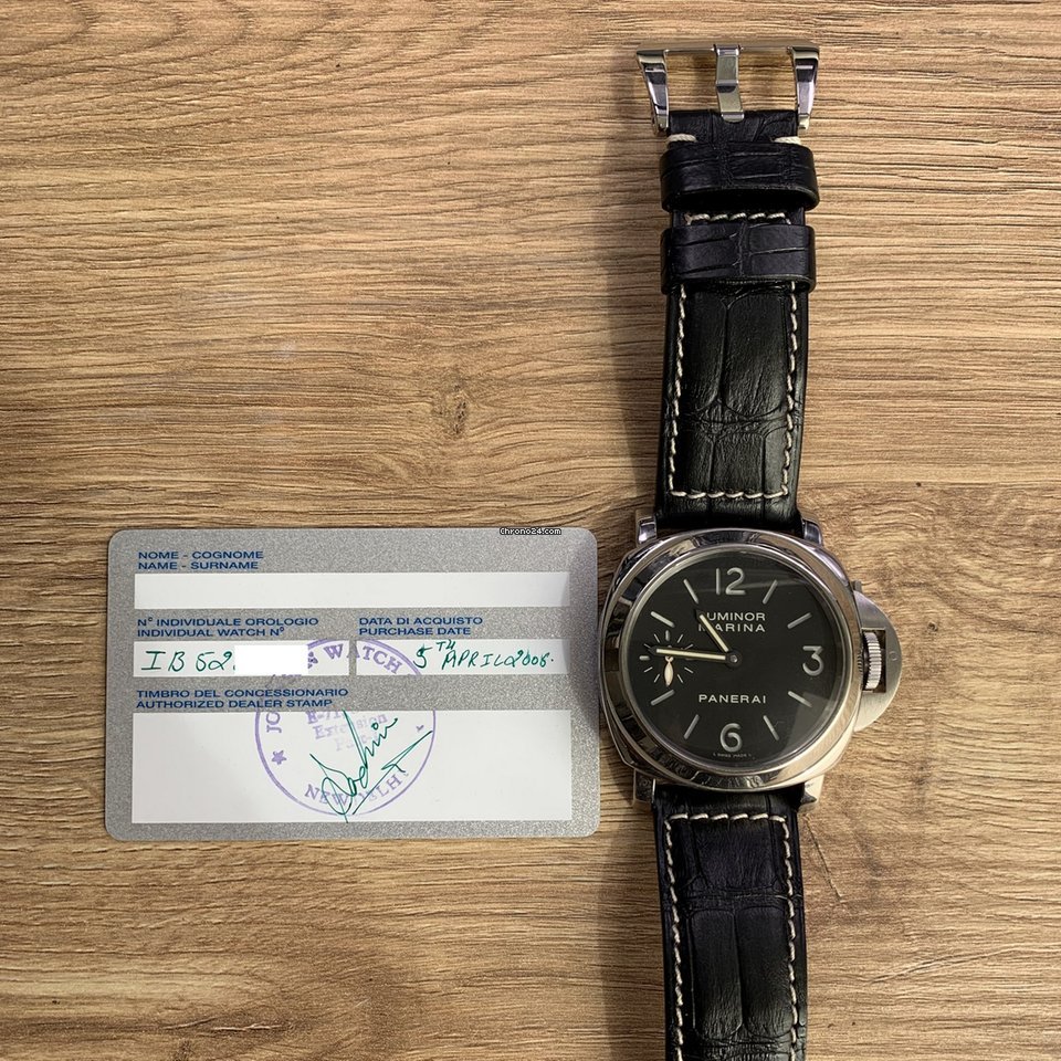 Panerai Luminor Marina Mens watch Unisex Manual winding Steel PAM 00111 Replica 4